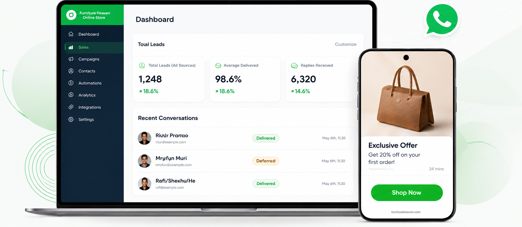 Wazentra customer communication workspace preview