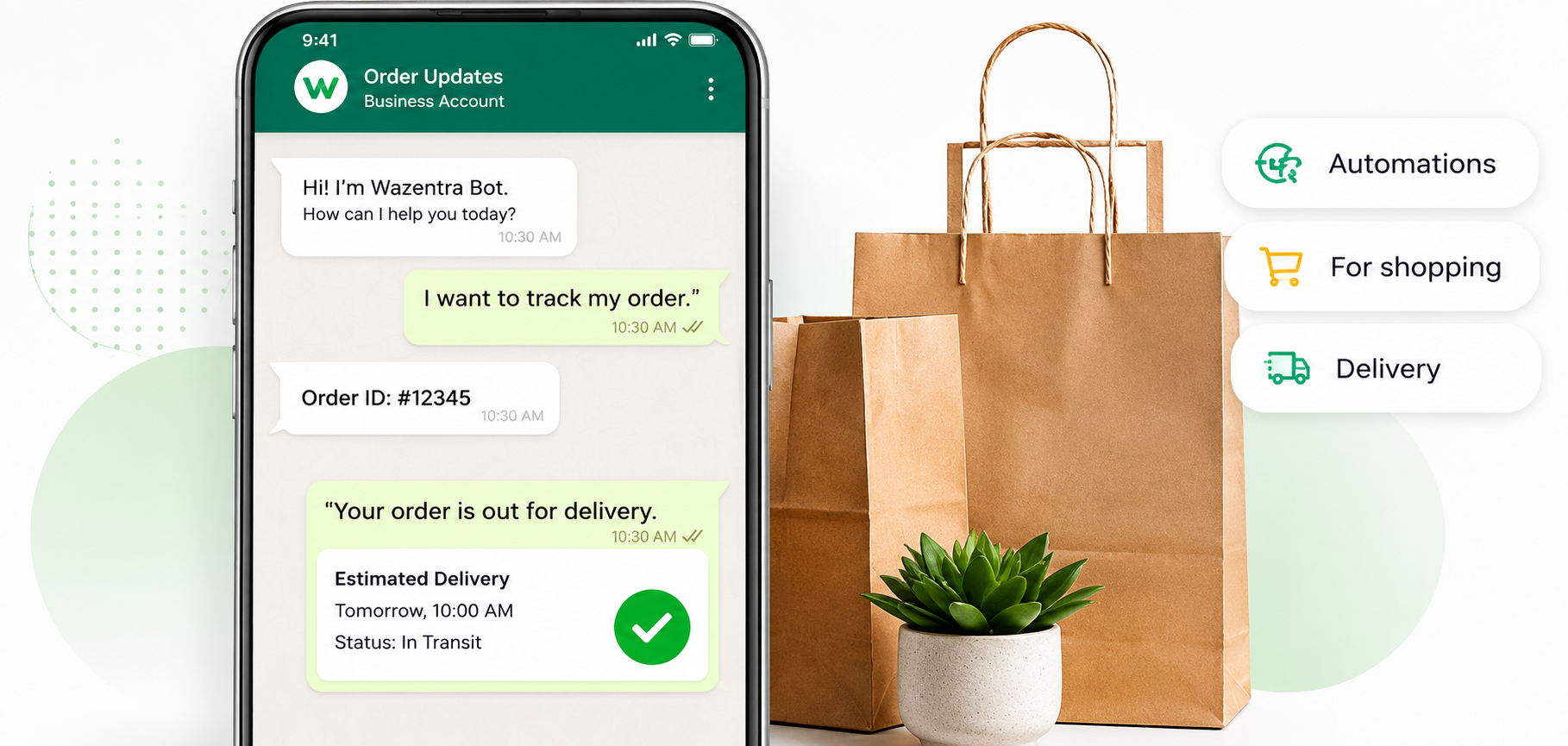 Wazentra order communication workflow preview